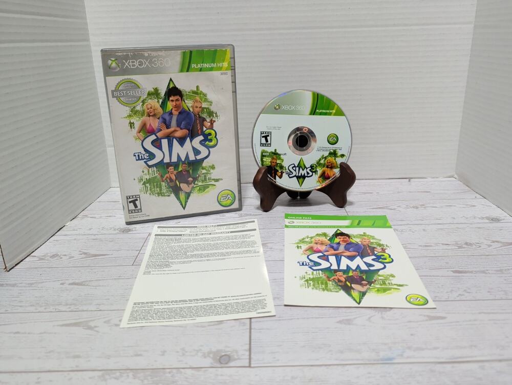 The Sims 3 - Microsoft Xbox 360 Video Game No Manual Works